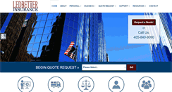 Desktop Screenshot of ledbetterinsurance.com