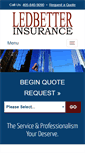 Mobile Screenshot of ledbetterinsurance.com