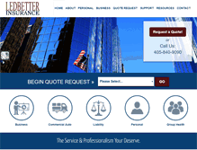 Tablet Screenshot of ledbetterinsurance.com